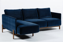 Charger l'image dans la galerie, LACUS WOOD 3 places méridienne - stone seatle